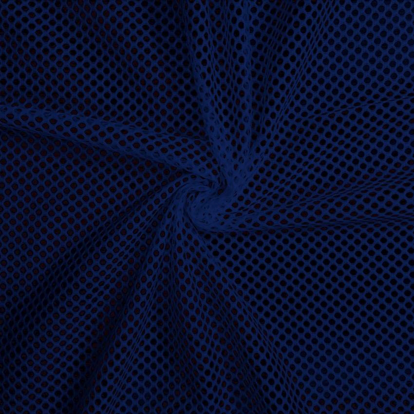 Navy King Mesh Jersey Fabric